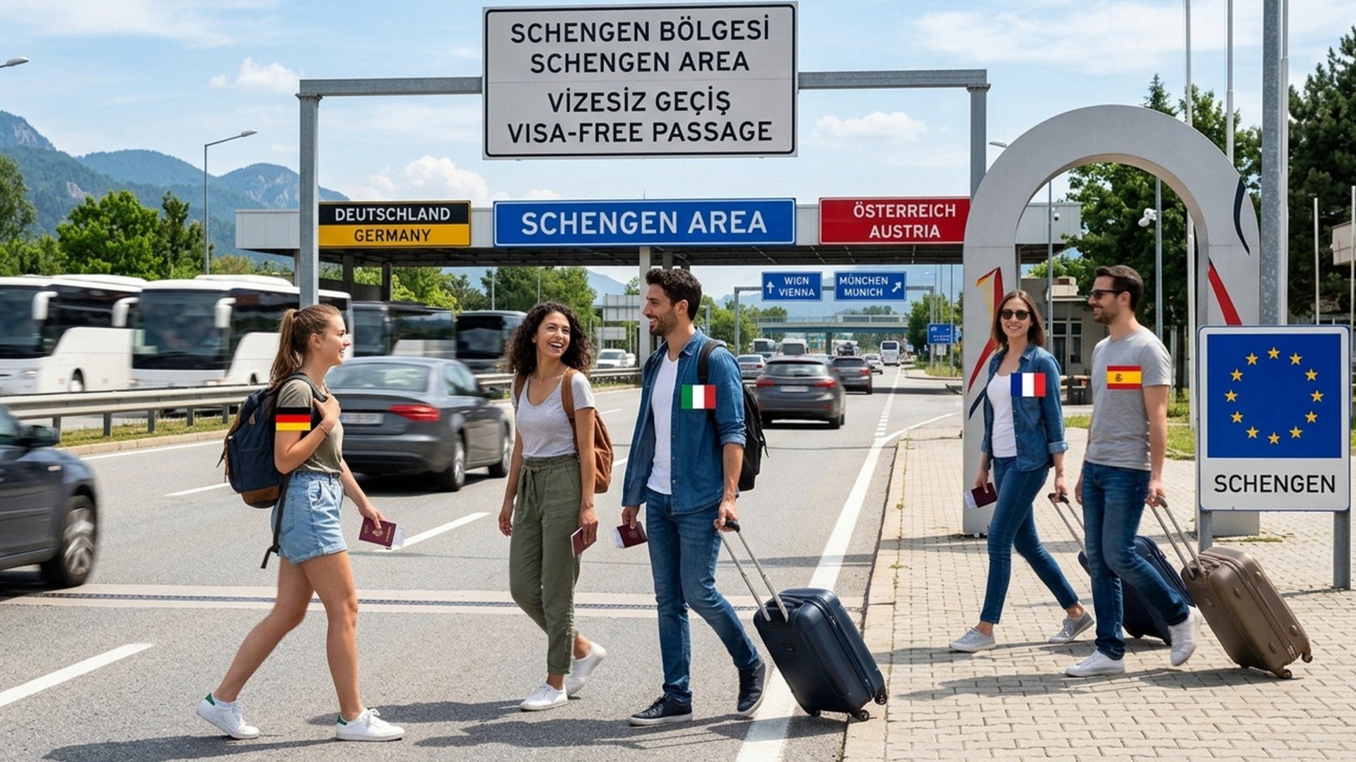 Schengen Ülkeleri Arasında Vizesiz Geçiş Nasıl İşliyor? Sınır Kontrolsüz Seyahatin Detayları